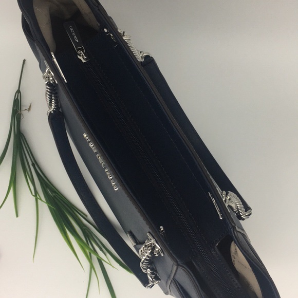 Michael Kors LG CHAIN SHLDR TOTE NAVY 35T5STVT3L - Picture 5 of 8